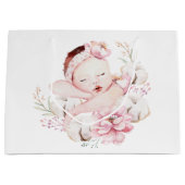 Cute Baby Meisje Baby Shower Groot Cadeauzakje (Voorkant)