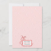 Cute Baby Meisje Octopus Zeeleven Geboorteaankondi Aankondiging (Achterkant)