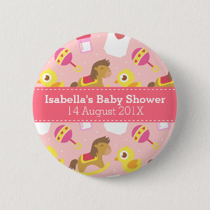 Cute Baby Meisje Speelgoed, Feest Favoriet voor Ba Ronde Button 5,7 Cm