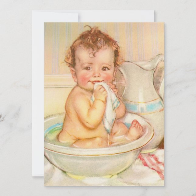 Cute Baby met een wissel (Voorkant)