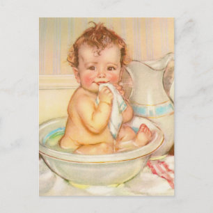 Cute Baby met een wissel Briefkaart