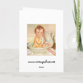 Cute Baby met een wissel Kaart (Achterkant)