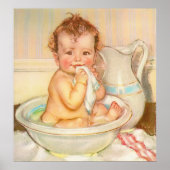 Cute Baby met een wissel Poster (Voorkant)