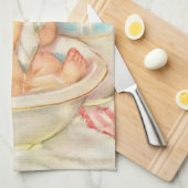 Cute Baby met een wissel Theedoek (Quarter Fold)