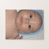 Cute Baby met foto van een handdoek Legpuzzel (Horizontaal)