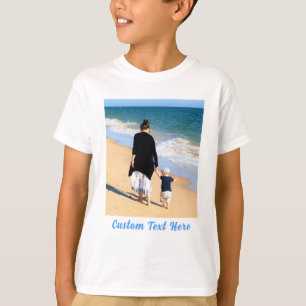 Cute Baby met Moeder Foto T-shirt Gepersonaliseerd
