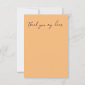 Cute Baby met pompoenen paddestoelenkool Bedankkaart (Achterkant)