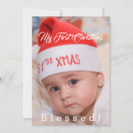 Cute Baby Mijn eerste kerstkerstkerstkerstkerstker Feestdagenkaart