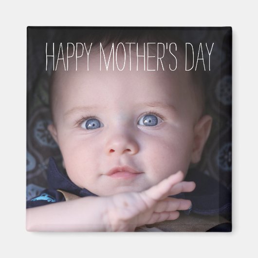 Cute Baby Moederdag Gift Photo Magnets Magneet (Voorkant)