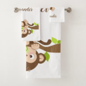 Cute Baby Monkey Bad Handdoek (Insitu)