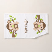 Cute Baby Monkey Bad Handdoek (Handdoek)