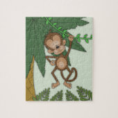Cute Baby Monkey Cartoon Legpuzzel (Verticaal)