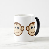 Cute Baby Monkey Face Magische Mok (Voorkant rechts)