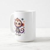 Cute Baby Monkey Koffiemok (Voorkant links)
