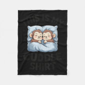 Cute Baby Monkey Lovers This Is My Cuddle  Fleece Deken (Voorkant)