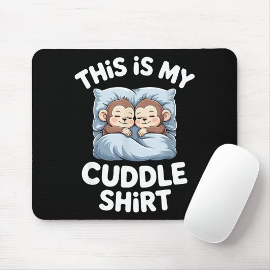 Cute Baby Monkey Lovers This Is My Cuddle  Muismat (Met muis)