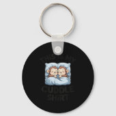 Cute Baby Monkey Lovers This Is My Cuddle Sleutelhanger (Voorkant)