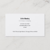 Cute Baby Monkey met een Pacifier op Polka Dots Visitekaartje (Achterkant)