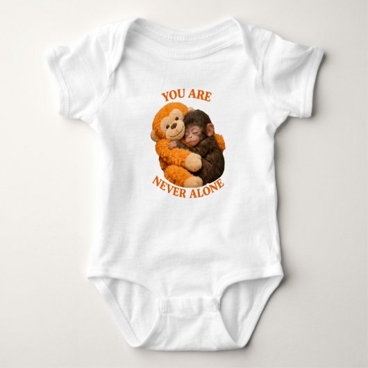 Cute Baby Monkey Punch with plush monkey - Romper (Voorkant)