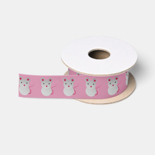 Cute Baby Mouse Satijnen Lint