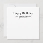 Cute baby muis poster kaart (Achterkant)