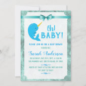 Cute Baby Narwhal Baby shower Kaart (Voorkant)