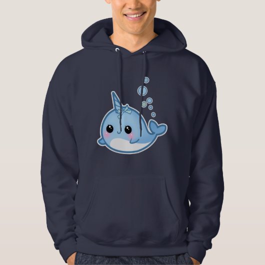 Cute baby narwhal hoodie (Voorkant)
