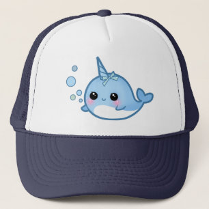 Cute baby narwhal trucker pet