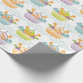 Cute Baby Noahs Ark Wrapping Paper Cadeaupapier (Hoek)