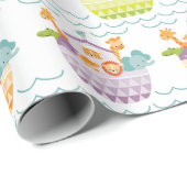 Cute Baby Noahs Ark Wrapping Paper Cadeaupapier (Rol Hoek)