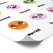 Cute Baby Nursery Feelings Education Poster (Hoek)