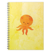 Cute Baby Octopus Cartoon Notitieboek (Voorkant)