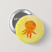 Cute Baby Octopus Cartoon Ronde Button 5,7 Cm (Voorkant /achterkant)