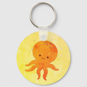 Cute Baby Octopus Cartoon Sleutelhanger
