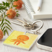 Cute Baby Octopus Cartoon Sleutelhanger (Voorkant Rechts)