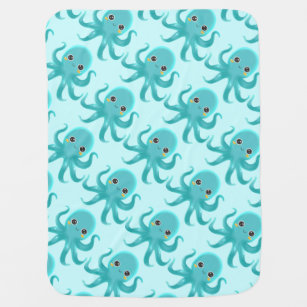 Cute Baby Octopus Inbakerdoek