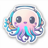 Cute Baby Octopus Sticker (Voorkant)