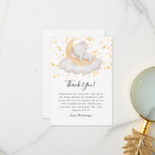 Cute Baby Olifant Baby Shower Feest Bedankkaart