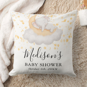 Cute Baby Olifant Baby Shower Feest Kussen