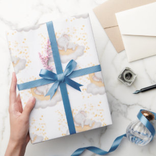 Cute Baby Olifant Baby Shower Feestje  Cadeaupapier