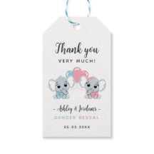 Cute Baby Olifant Geslacht Reveal Cadeautag