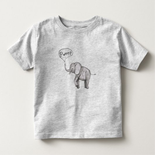 Cute baby-olifant kinder shirts (Voorkant)