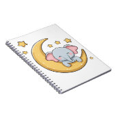 Cute baby-olifant notitieboek (Rechterzijde)