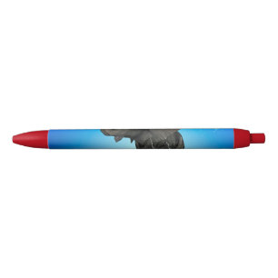 Cute baby-olifant rode inkt pen