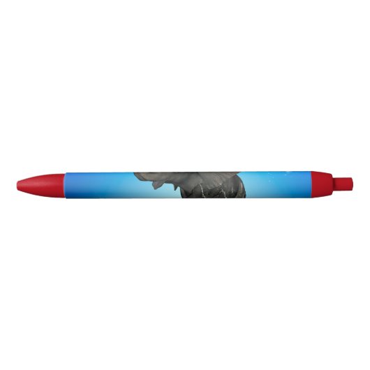 Cute baby-olifant rode inkt pen (Voorkant)