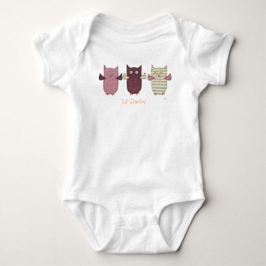 Cute Baby One Piece - Lil' Darlin' - Paarse Eigena Romper (Voorkant)