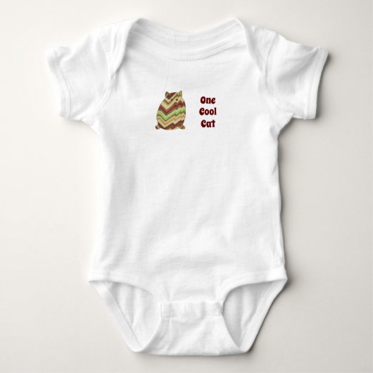 Cute Baby One Piece - One Cool Cat Romper (Voorkant)