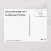 Cute Baby Orangutan Orphan Briefkaart (Achterkant)