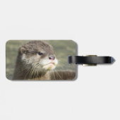 Cute Baby Otter Bagagelabel (Achterkant horizontaal)