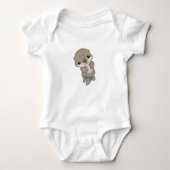 Cute Baby Otter Pup Romper (Voorkant)